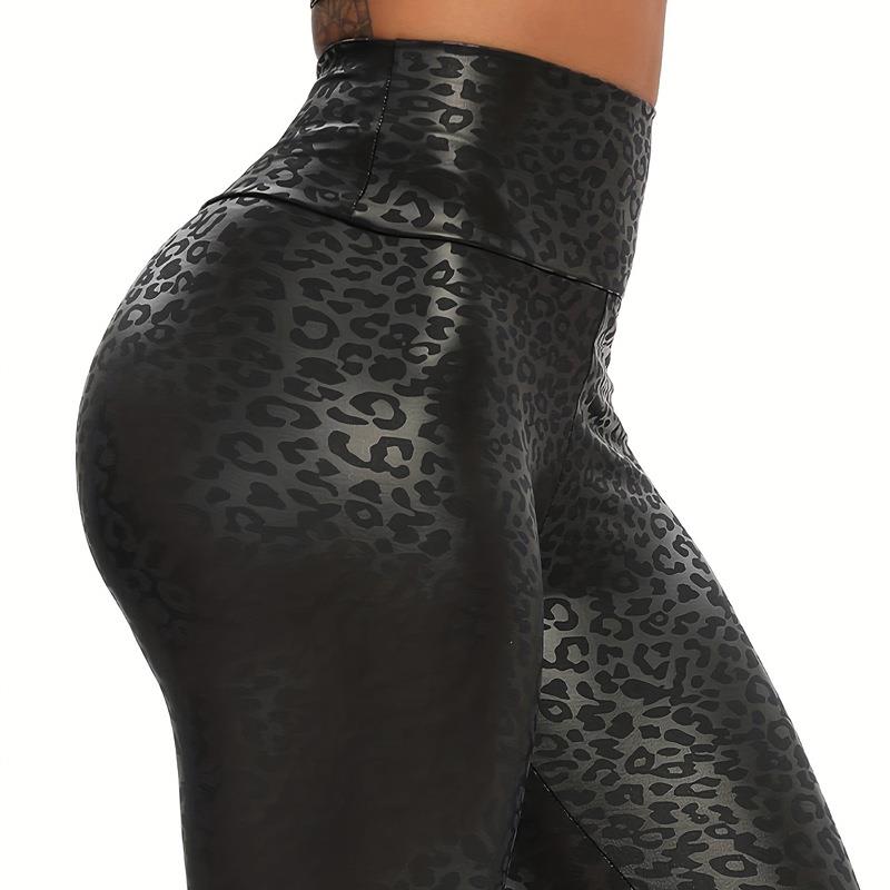 print fitness tight pants leggings sports yoga Leopard