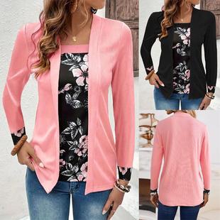 casual piece fashion temperament shirt Fake two