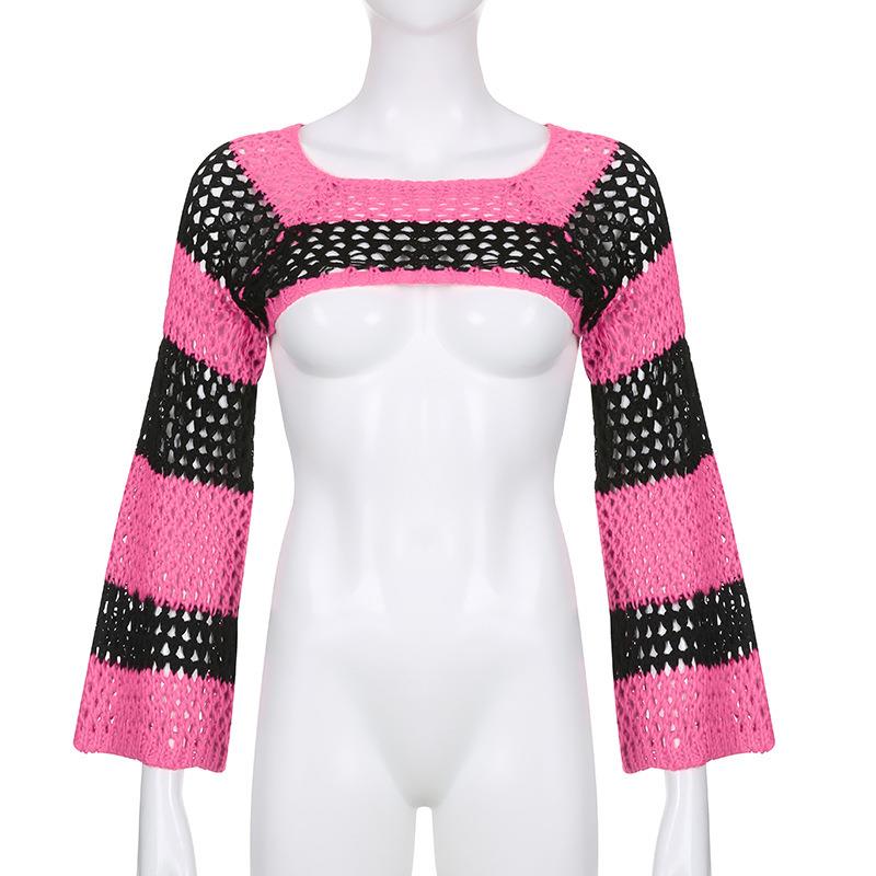 gothic visual kei fashion kera white stripes shirt black