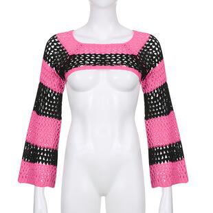 gothic visual kei fashion kera white stripes shirt black