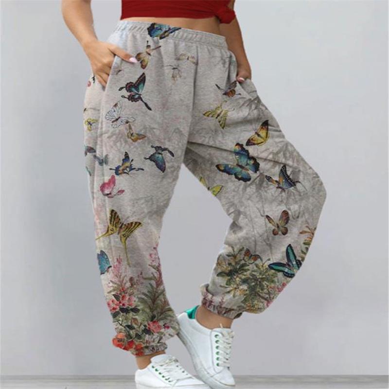 Casual womens cuff sweatshirt pants clothing all-match