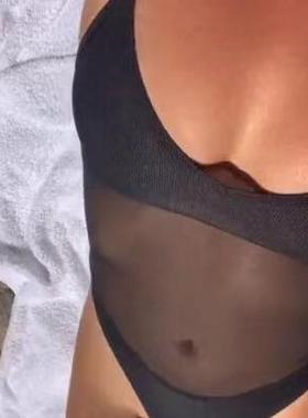 Transparent and non-transparent beach bathing sunbathing