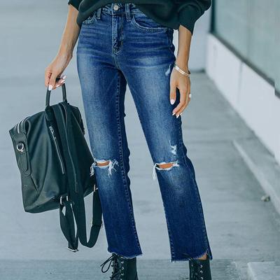 cigarette elastic nine-point slim waist slim split high