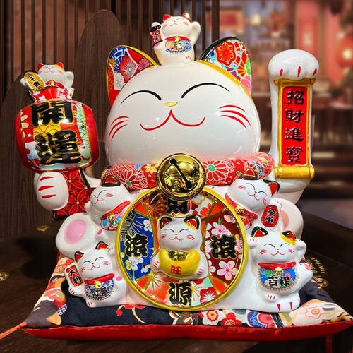 招财猫摆件开业自动摇手