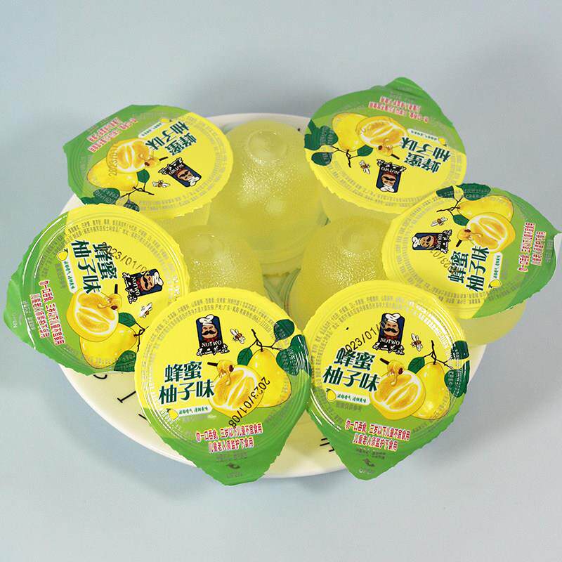 新货不二先森港式蜂蜜柚子味果冻网红椰果粒零脂肪儿童休闲食品小