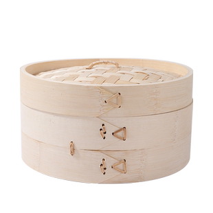 家用竹制蒸笼小号蒸格蒸饭毛竹笼子竹编蒸屉商用馒头小笼包子笼屉