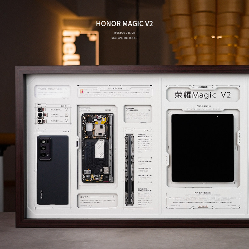 小西荣耀HonorMagicV2装裱画