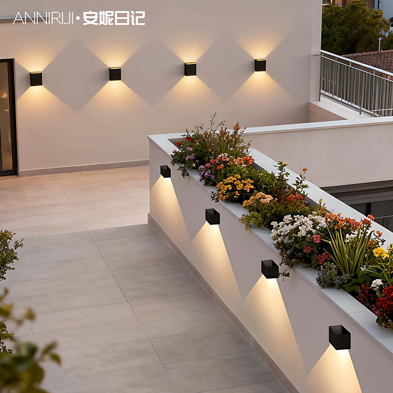 感应式自动调光洗墙壁灯