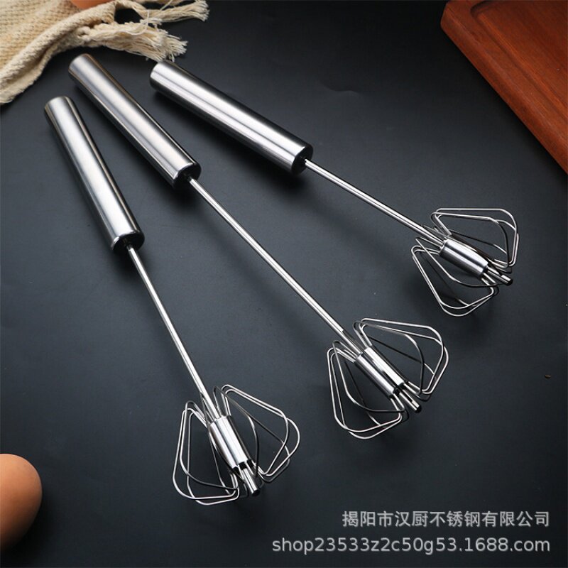 304不锈钢半自动打蛋器奶油打发器搅拌器旋转打蛋器手打打蛋器