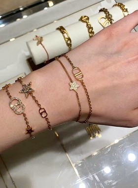 春夏爆品精致CD星星镶钻手链