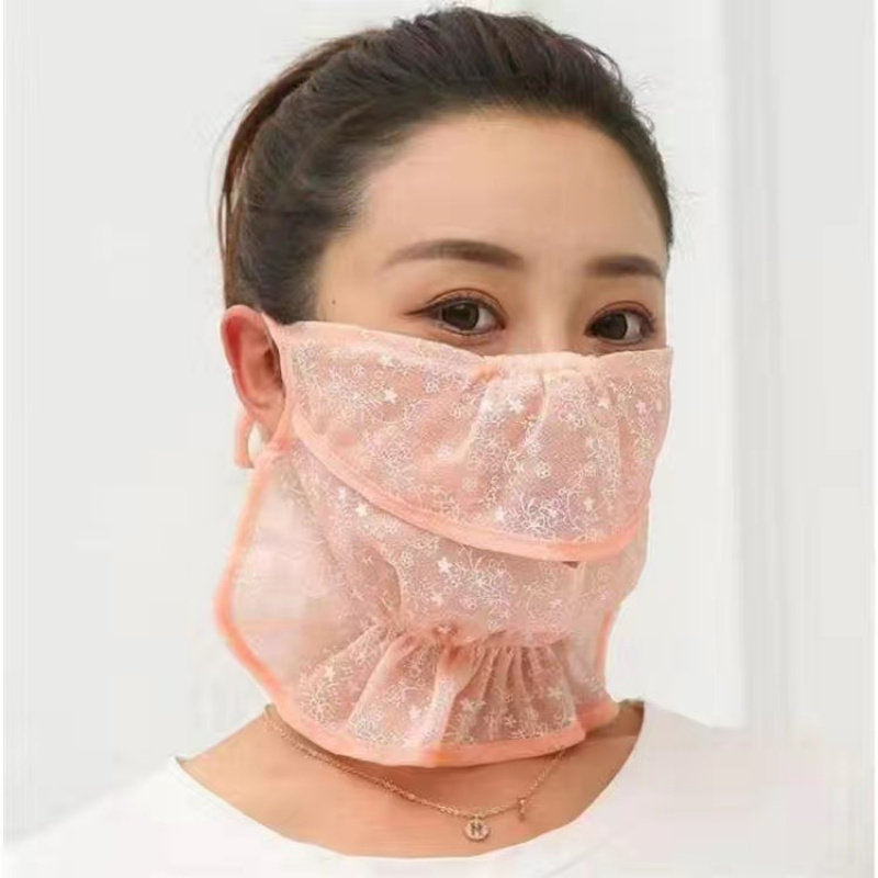 新款透气防晒女款户外骑行防尘面