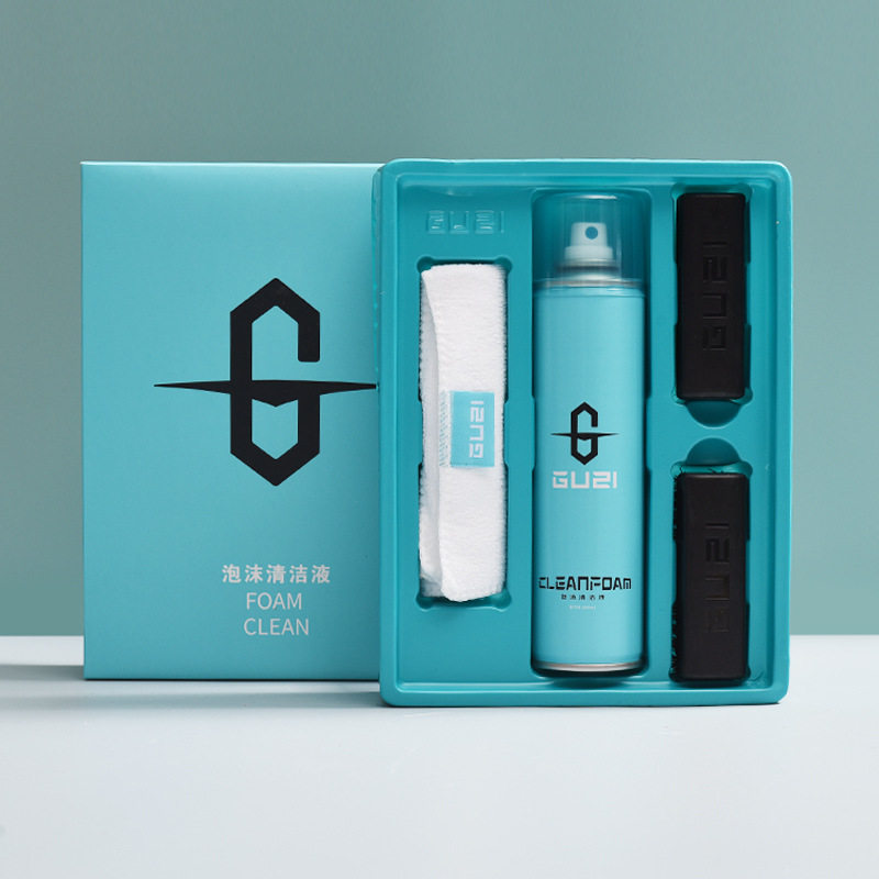 小白鞋泡沫清洁剂套装直播抖音无水干洗皮具多功能清洗剂