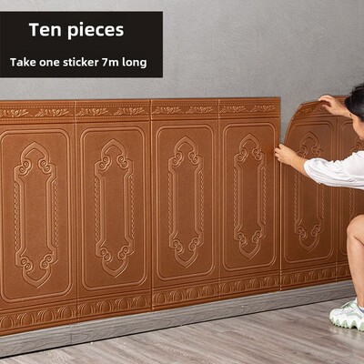 墙纸不干胶3D立体墙贴墙围装饰墙装修墙板贴纸软包装Dado泡沫壁纸