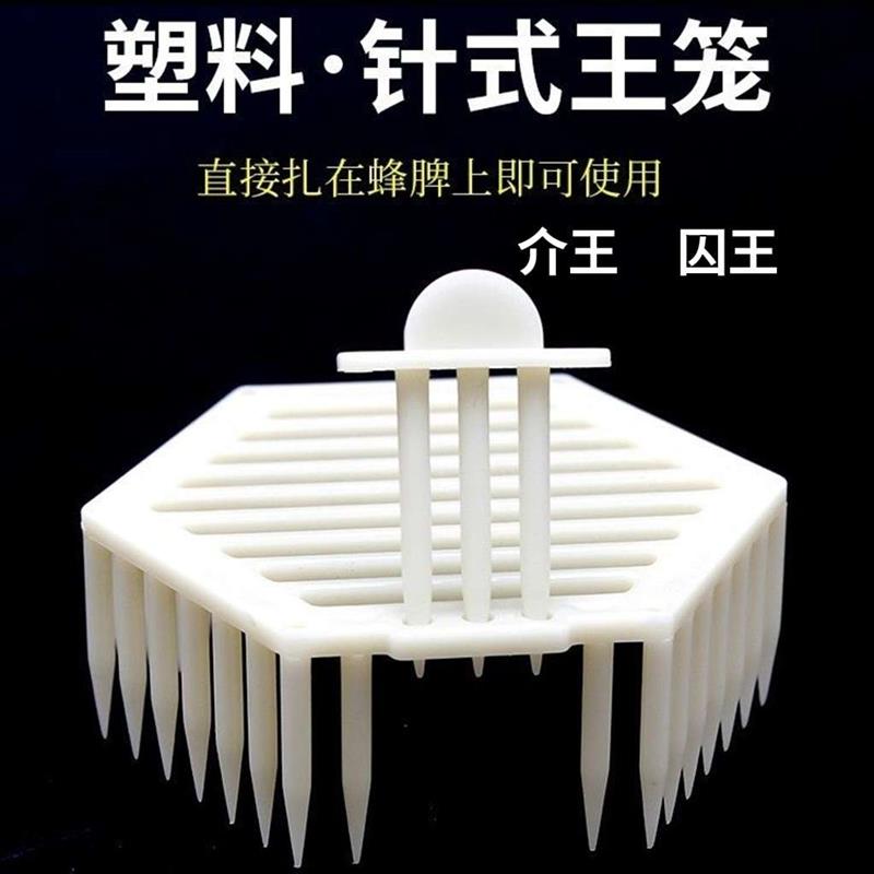 蜜蜂王笼针式多功能塑料中意蜂囚王笼蜂王产卵控制器养蜂工具包邮