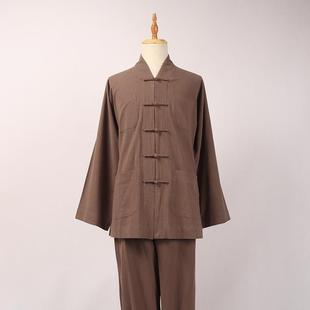 新款 和尚服出家师父僧人 2024四季 棉麻僧衣僧服春秋免绑腿短褂套装
