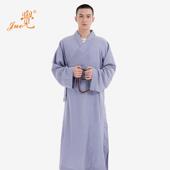 觉牌僧服夏季 长褂长衫 薄款 新款 棉麻冰丝棉透气吸汗僧装 大褂男女僧