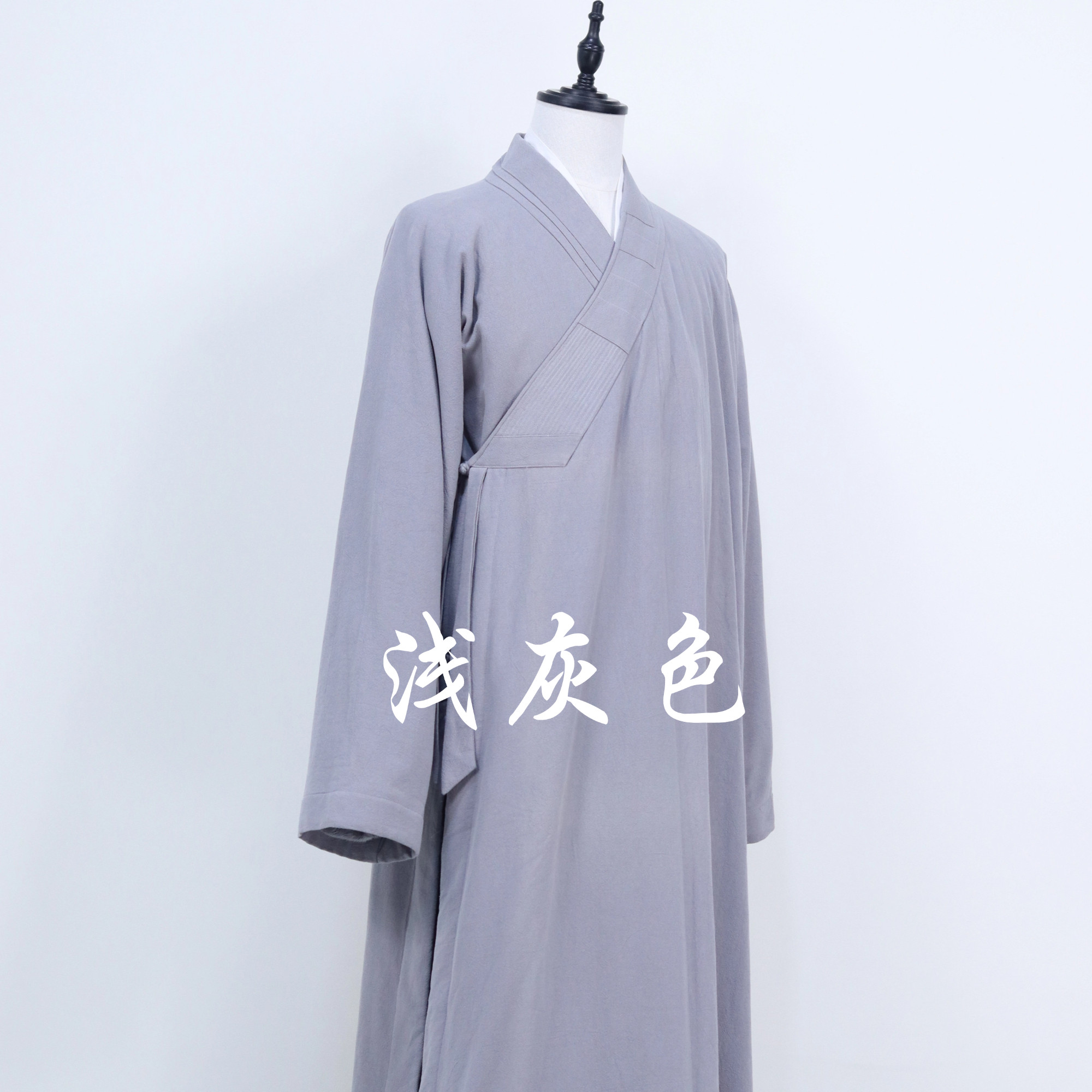 新款僧服秋冬款加绒长褂加厚保暖僧衣大褂男女亚麻比丘尼出家和尚