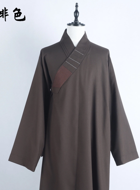 新款僧服秋冬季长褂抗皱棉僧衣春秋款大褂和尚服 顺丰包邮