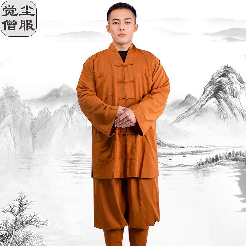 新款僧服夏季短褂高档雪尼棉师父和尚衣服男女款透气禅服小褂僧衣