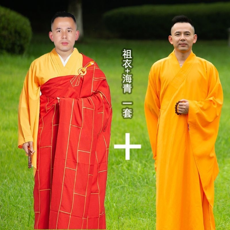 新款僧服祖衣台麻高档金边袈裟和尚师父男女尼姑僧袍法衣七衣主持