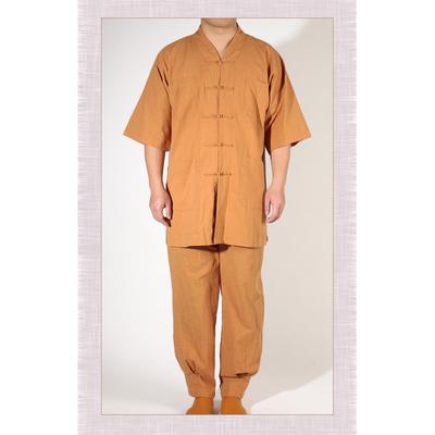新款夏季僧服短袖小褂和尚服比丘比丘尼短褂僧衣套装全棉面料舒适