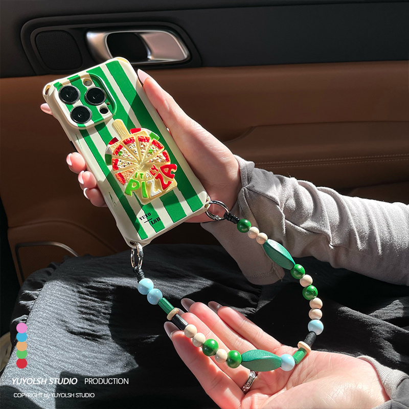 露营披萨支架手机壳斜挎手提挂链