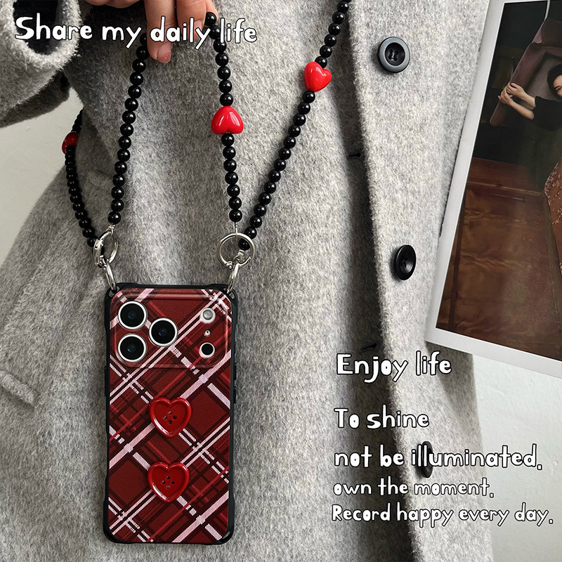 【红格纽扣】原创链条斜挎可背适用于苹果17Pro手机壳oppofindx8背带斜跨小米17Pro带挂绳华为mate80,3C数码配件,手机保护套/壳,淘宝优惠券,粉丝福利购,淘宝优惠卷