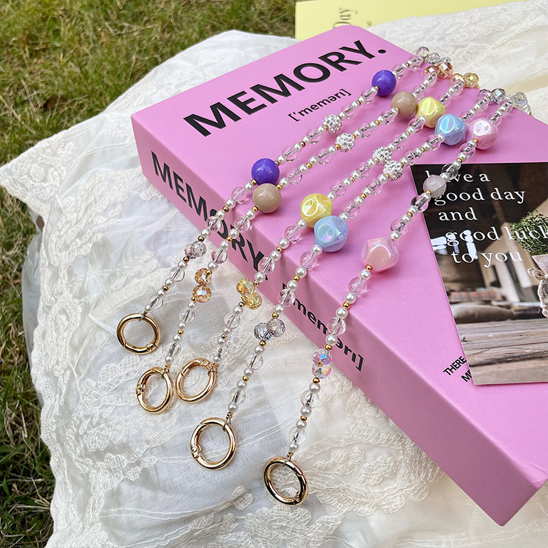 仙女气质风链条手机壳斜挎可背手拎少女裙子穿搭小清新长短包包链