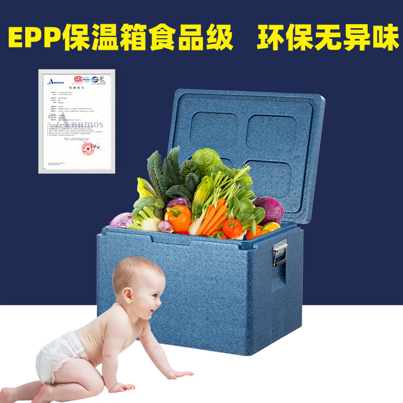 团膳王蓝色保温箱外卖箱商用摆摊图片
