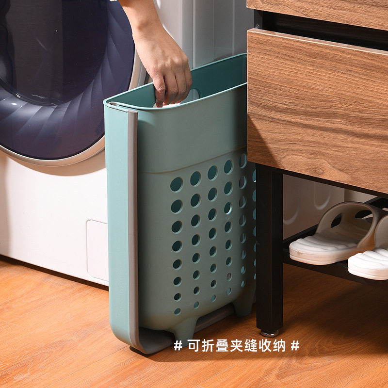 脏衣篮可折叠脏衣服收纳筐家用免打孔墙壁挂式卫生间洗衣篮脏衣篓