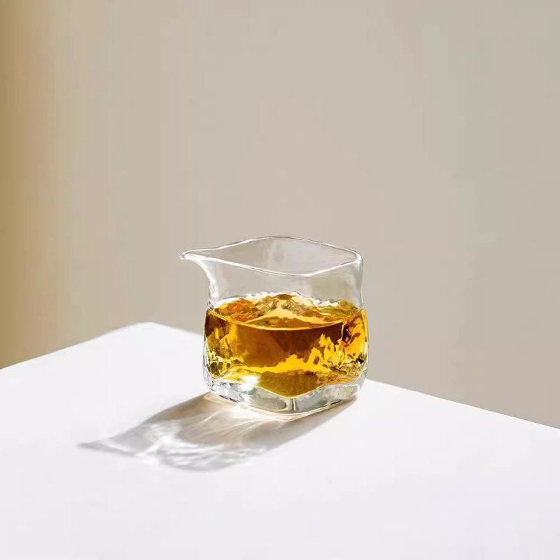 茶海公杯锤纹泡茶加厚茶叶耐热玻