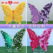 巨型蝴蝶美陈装 饰商场店铺景区摆件大型仿真彩色蝴蝶网红拍照打卡