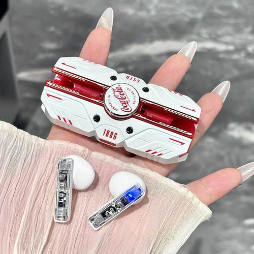 可口可乐指尖陀螺蓝牙耳机赛博风