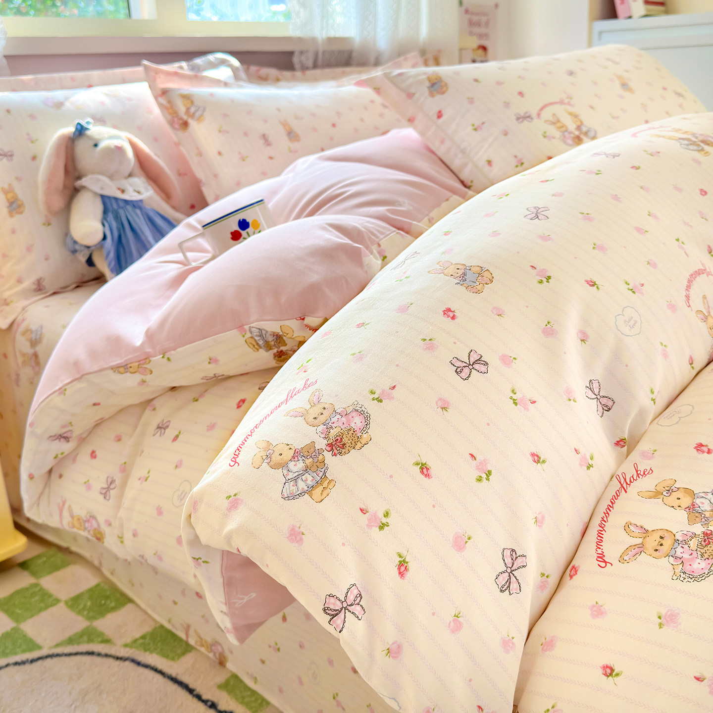 A类100%纯棉四件套单人宿舍三件套双人床上用品全棉被套床单床笠4,床上用品,床品套件/四件套/多件套,淘宝优惠券,粉丝福利购,淘宝优惠卷