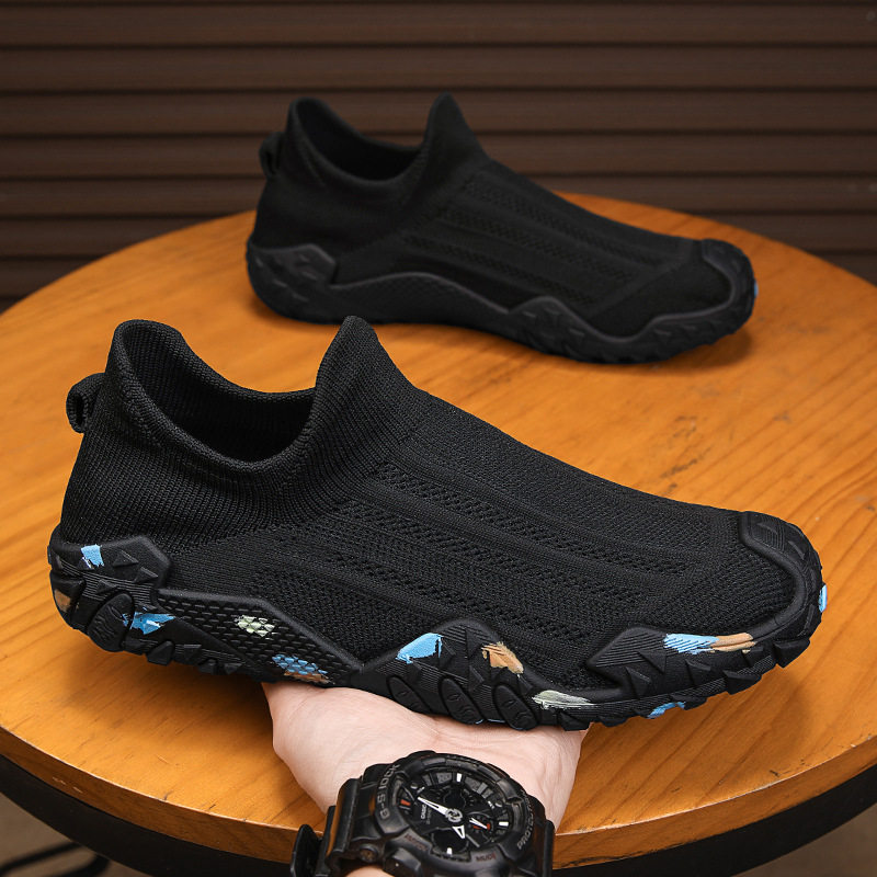 芸菲汇透气网面休闲鞋2026春季新款男士户外登山运动男鞋防滑防臭