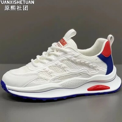 原熙社团帕美路男鞋2026新款软底小白鞋子夏季男士休闲阿甘运动鞋