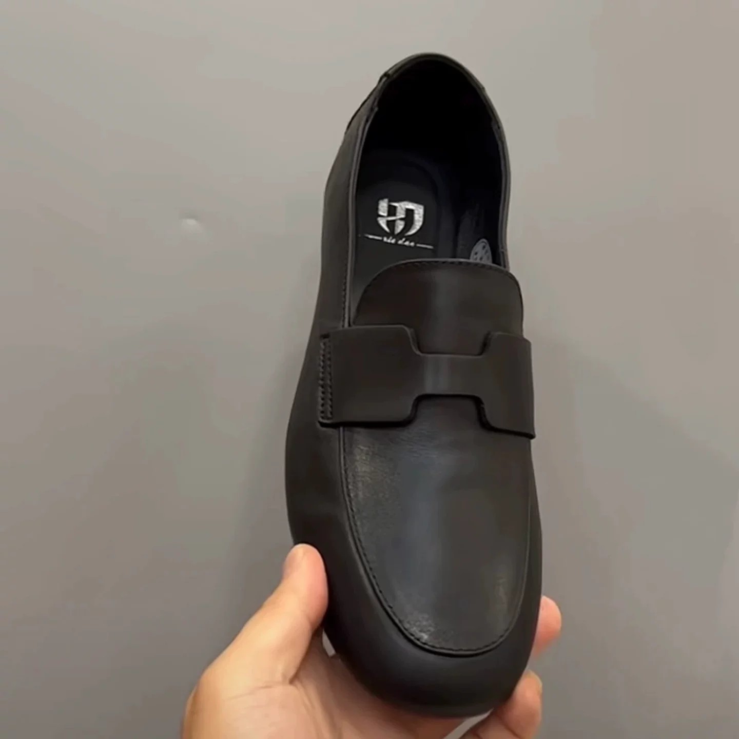 天骏优选百货男鞋飞行员皮鞋手工帕拉鞋男款豆豆鞋一脚蹬开车鞋子