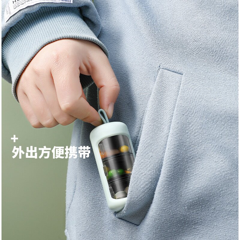 超小号药盒便携式3格装药丸收纳盒大容量迷你随身旅行装药密封盒