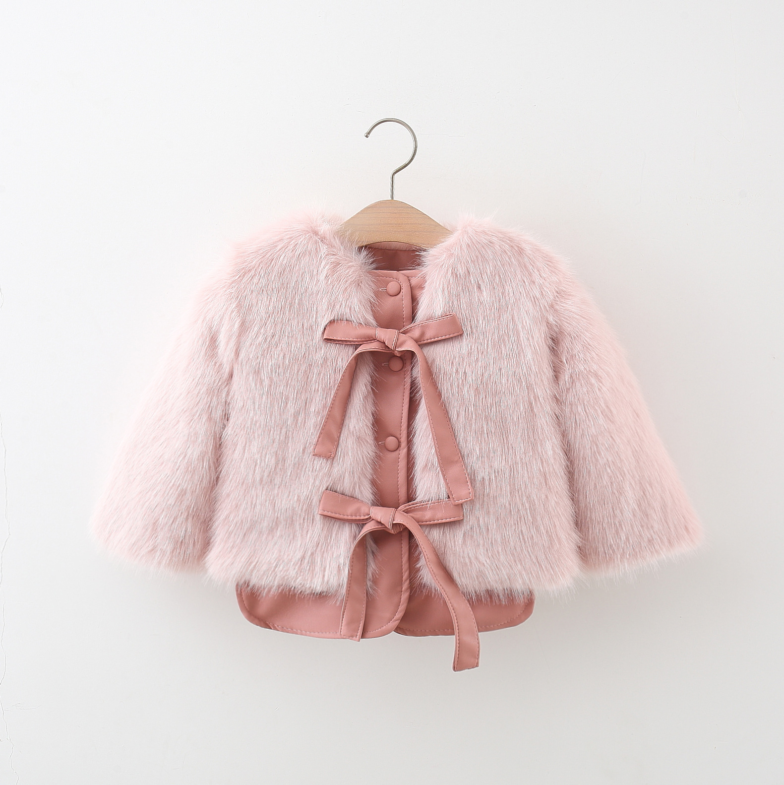 洋气童装2025新款女童外套冬季加绒儿童女宝宝仿皮草上衣小童冬装