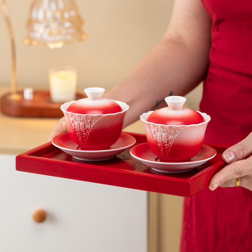 唐呈结婚改口敬茶杯套装