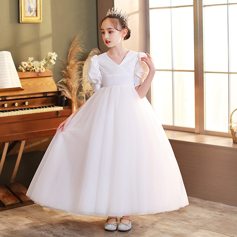 女童高端礼服公主裙走秀儿童婚纱主持人洋气钢琴演出服女孩晚礼服,童装/婴儿装/亲子装,儿童礼服,淘宝优惠券,粉丝福利购,淘宝优惠卷