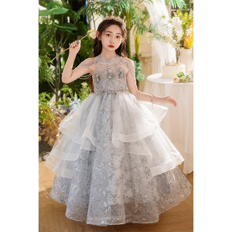 女童轻奢小众高端公主蓬蓬纱礼服