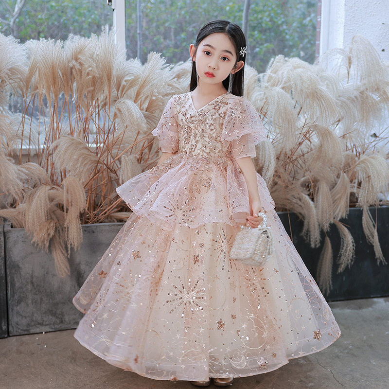 女童公主生日演出婚礼礼服