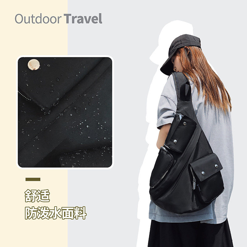 骑行包户外运动防水胸前包单肩斜挎包百搭新款大容量多口袋户外包,箱包皮具/热销女包/男包,男士包袋,淘宝优惠券,粉丝福利购,淘宝优惠卷