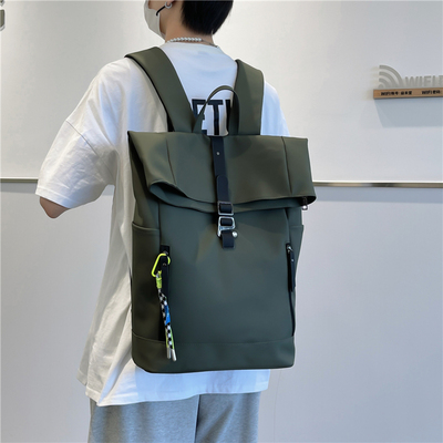 潮牌工装书包男大学生可放电脑16寸笔记本背包女大容量旅行双肩包