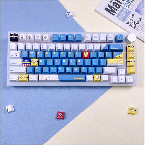 小黄人主题PBT热升华原厂键帽