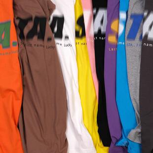 SR幻影基础系列黑白粉咖蓝紫黄彩色纯棉圆领短袖 RMD T恤 STA