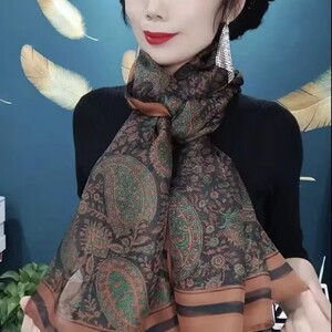 网红新款云纹纱百搭加大纱巾秋冬季保暖围巾春夏季防晒披肩沙滩巾