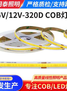 室内橱柜展柜吊顶灯LED灯带 低压12V 24V白光柔性软灯线条灯带
