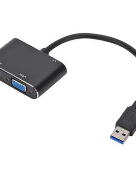 USB3.0转HDtv VGA&3.5音频转换器高清免驱支持win7/8/10 Mac.os